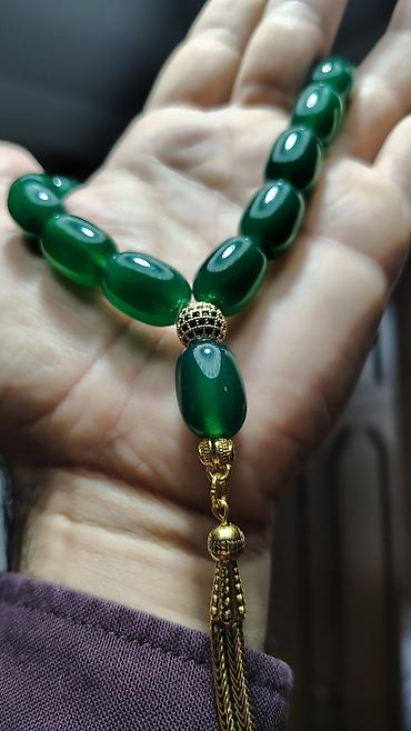 Yaşıl Əqiq təsbeh, çox gözəl görünüşü var 0777151575 - Material lalafo.az -da Yaşıl Əqiq təsbeh, çox gözəl görünüşü var 0777151575 - Material