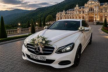 баку губа автобус: Toy, Nişan və Özəl Şad Günləriniz Üçün Gəlin Maşını — Mercedes E-Class — 1