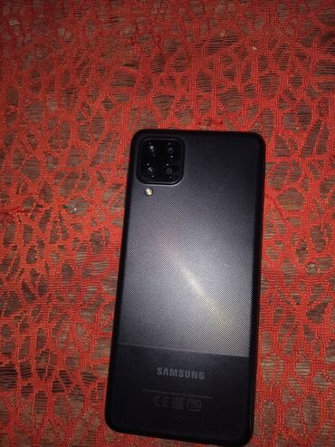 Samsung: Samsung Galaxy A12, 64 GB, rəng - Göy, Barmaq izi, İki sim kartlı, Face ID