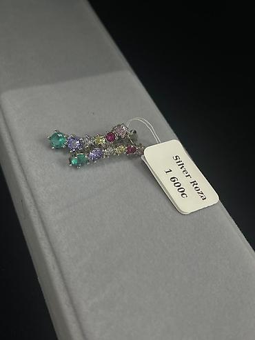 Серебряные серьги: Серебряные серьги, Проба 925, Фианит, Женские — 14