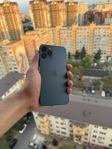 iphone 11 pro 128 qiymeti: IPhone 12 Pro Max, 128 GB, Pacific Blue, Barmaq izi, Simsiz şarj, Face ID