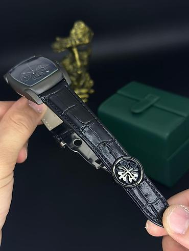 Aksesuarlar: Patek Philippe tərzində elegant kişi qol saatı - Korpus: tonno — 2