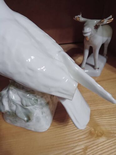 Статуэтки: Фарфоровые Статуэтки ЛФЗ Лось - 1500 сом Пушкин- 1500 сом сломано — 7