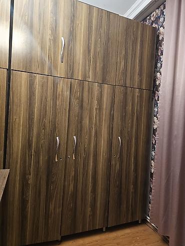 divar asilqan: Dördkapılı modul şkaf sistemi - Material: ağac teksturalı — 4