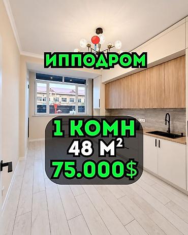 1 комната, 48 м², Ипподром Элитка, 1 этаж, Свежий ремонт