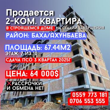 Продажа квартир: 2 комнаты, 67 м², Элитка, 7 этаж