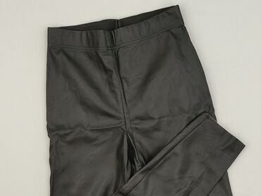 legginsy push up woskowane: Leggings Eco-leather for women, size L