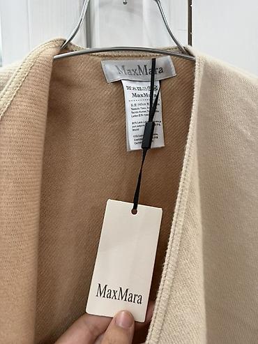 Пончо: Пончо/плед MaxMara из кашемира и шерсти - Бренд: MaxMara (ярлык и — 1