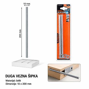 KMT Šipka šraf 10×200 mm – Kmt style - Namena: univerzalna vezna/redi