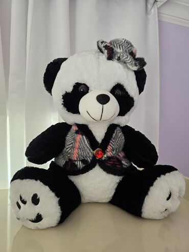 детский набор доктора: Böyük ölçülü panda plyuş oyuncağı - Rəng: ağ-qara klassik panda