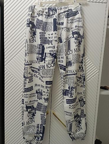 capa: Qadın/trend unisex şalvar – qəzet printli.tezedir.hec — 1