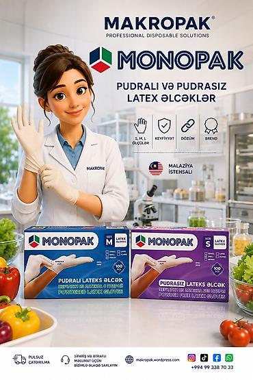 mona: 🧤 Bir seçim yox, iki seçim — Monopak keyfiyyəti! Monopak pudralı və — 1