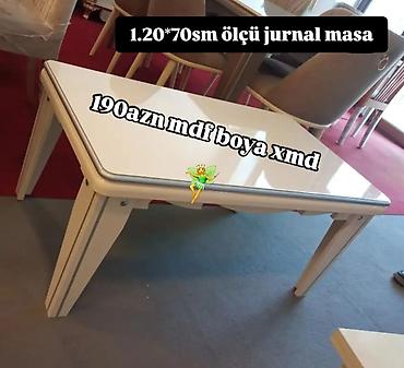 stol stul ucuz: Düz masa, Açılmayan, Təkərsiz, MDF, Zəmanətsiz — 1