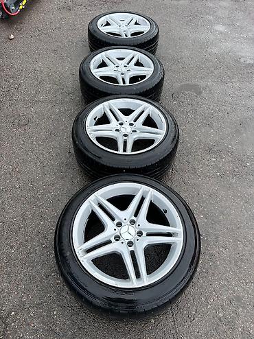 Транспорт: Литые Диски R 18 AMG, Комплект, отверстий - 5, Б/у — 2
