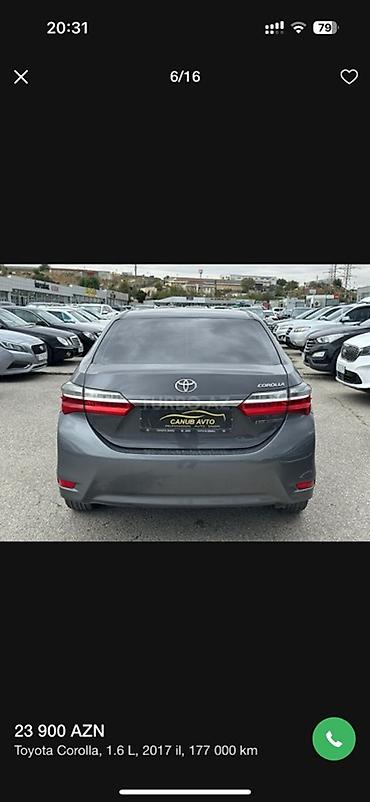kia sorento 2015: Toyota Corolla: 1.6 l | 2017 il Sedan — 1