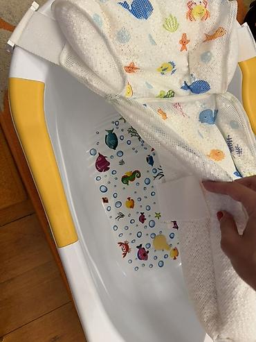 hamam ucun perde: Satilir Körpə üçün vanna - Rahat plastik körpə vannası, iki yanda — 2