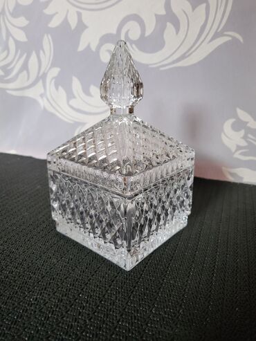 Ostalo posuđe: Bombonijera vintaz,nova pun rad staklena. Bombonijera,posuda za — 8