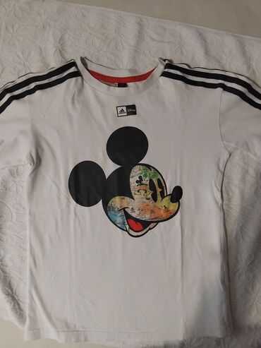 majica sa otvorenim ledjima: Adidas, Okrugli izrez, Kratak rukav, Miki Maus, 128-134