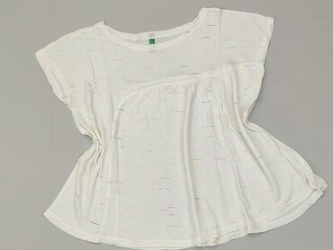 biała bluzka dziewczęca: Bluzka, 10 lat, 134-140 cm, stan - Bardzo dobry