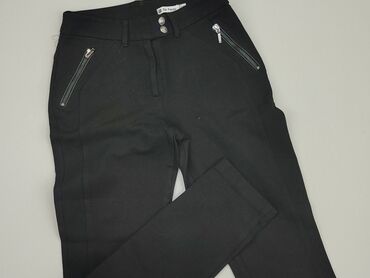 materiałowe spodnie z wysokim stanem lata 80: Material trousers, S (EU 36), condition - Good