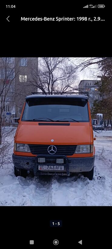 Mercedes-Benz: Mercedes-Benz Sprinter: 1998 г., 2.9 л, Механика, Дизель, Бус