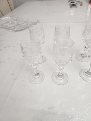 xonca desti: Rümkalar, rəng - Ağ, Şüşə, 6 ədədli dəst — 2