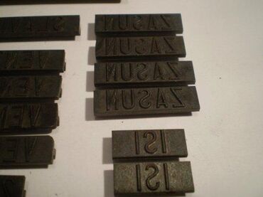 Ostali alati i mašine: Šabloni slova i oznaka sa colovnim merama Komplet šablona sa slovima i — 8