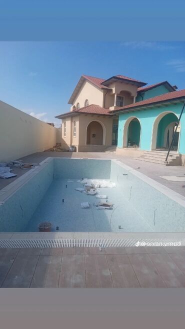 Hovuzlar: Xüsusi hovuz üçün mozaika üzləmə və bitirmə xidməti Təsvir: - Beton — 14