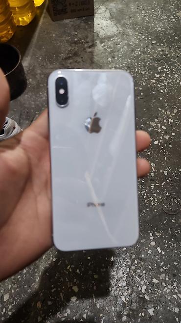 macbook m5: IPhone X, Б/у, 128 ГБ, Серебристый, 100 % — 1