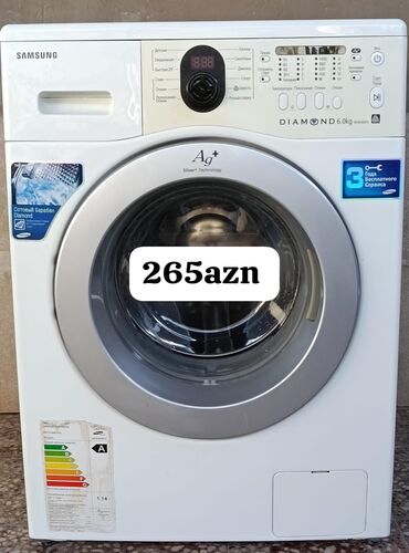 Soyuducular: Paltaryuyan maşın Samsung, 6 kq, İşlənmiş, Avtomat, Qurutma var, Kredit yoxdur, Ünvandan götürmə, Ödənişli çatdırılma