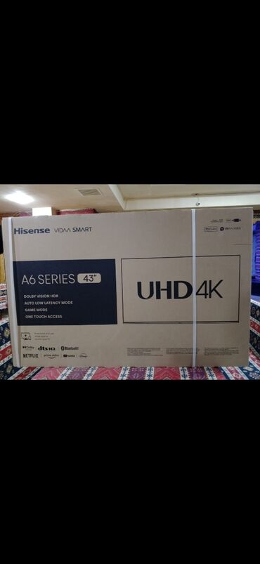 Televizorlar: Yeni Televizor Hisense DLED 43" 4K (3840x2160), Ünvandan götürmə