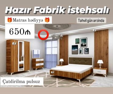 Yataq otağı dəstləri: *Yataq dəsti / Yataq otağı mebeli 💥* ✔️Rəng seçimi var ✔️ *Şəhər