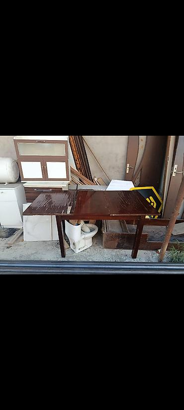 metbext stol stul: Ağac yemək otağı dəsti – masa və stullar - Material: massiv ağac — 2