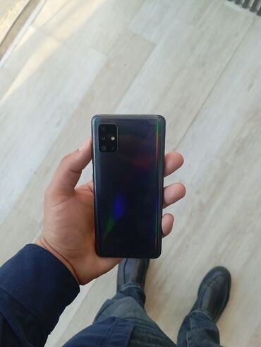 Samsung: Samsung Galaxy A51, 64 GB, rəng - Boz, İki sim kartlı, Face ID, Düyməli