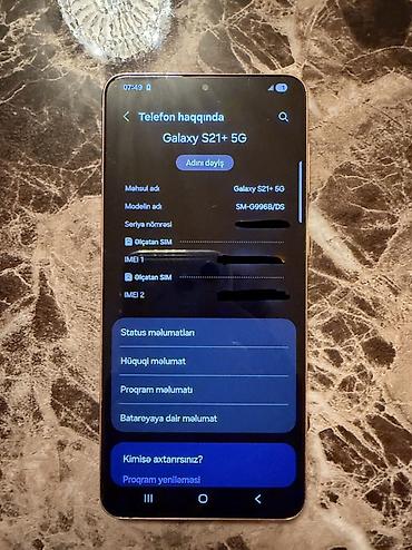 samsung es: Samsung Galaxy S21 Plus 5G, 256 GB, rəng - Gümüşü, İki sim kartlı — 4