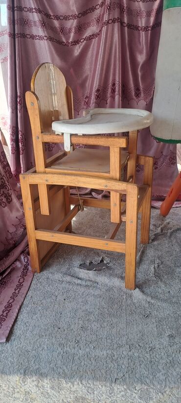 сары булун: Детский деревянный стульчик для кормления 3в1. Можно использовать до