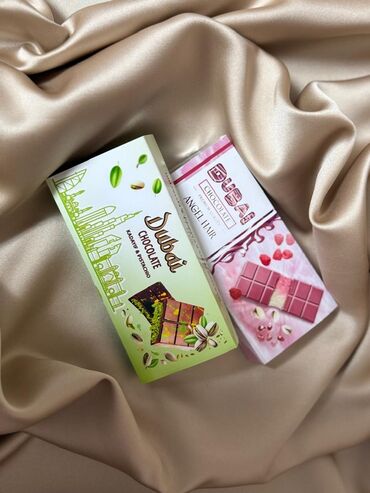 Кондитерские изделия, сладости: Дубайский шоколад с фисташковой пастой 220гр - 900сом Шоколад Волосы — 20