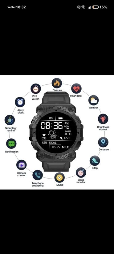 muški prsluci: Smart Watch Sat ima nekoliko aplikacija. Može da Vam izmeri pritisak
