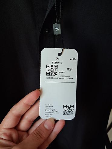 pull and bear: Köynək, Tudors, XS, rəng - Qara — 3