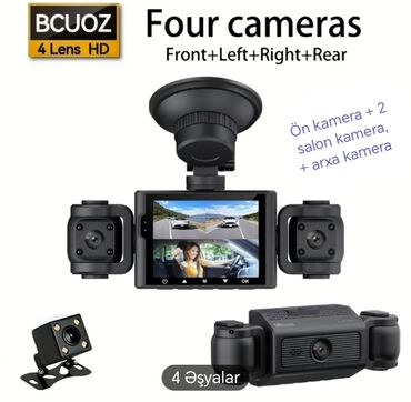 Videoreqistratorlar: 4 tərəfli videoqeydiyyatçı 1 pn kamera + 2ədəd sağ sol salon