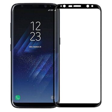 сотовые телефон: Стекло защитное на Samsung Galaxy S8, размер 6,7 см х 14,3 см