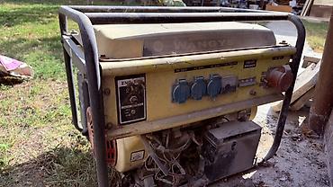 для сад: Бензиновый генератор WANGYE 8000E, трехфазный. Технические — 2