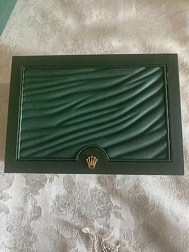 Наручные часы: Rolex saat qutusu və aksesuar dəsti - Rəng: Tünd yaşıl xarici korpus — 1