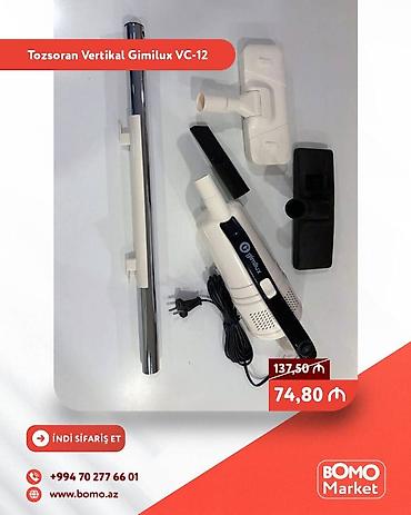 sotka supurge: 🔥 Tozsoran Vertikal Gimilux VC-12 ✅ Marka: Gimilux ✅ Növü: Simli ✅ — 1
