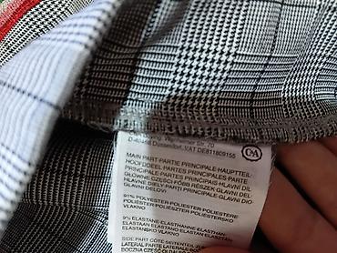 Ženske pantalone sa kariranim dezenom i svetlucavim bočnim prugama - — 6