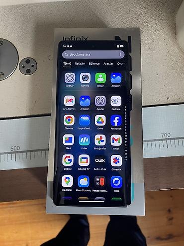 ev telefonları: Infinix Zero 40, 256 GB, rəng - Göy, Sensor, Face ID — 2