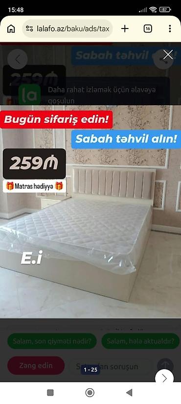 mecmeyi nedir: Məhsul: Yataq dəsti – müxtəlif modellər Xüsusiyyətlər: - Modern — 6