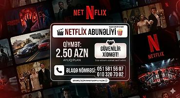 ucuz yuk dasima bakı: Netflix Abunəliyi – Tam Keyfiyyət Xidmət: Netflix aylıq planı Qiymət — 1
