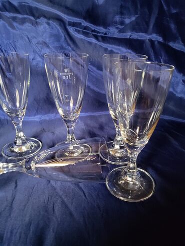Čaše: Case nove za vino 70te,kristalno staklo Zapadna Nemacka. Case — 6