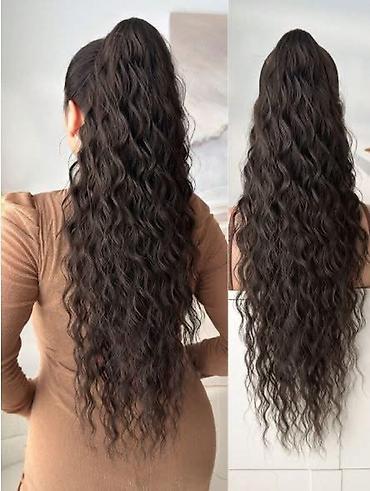 Perike i klipse: Ekstenzija rep (clip-in) – duga talasasta kosa - Tip: sintetička — 13